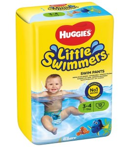 HUGGIES SWIMM SMAL  7-12K 12P