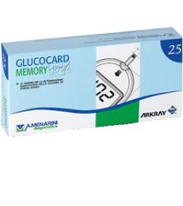 STRISCE MISURAZIONE GLICEMIA PER GLUCOCARD MEMORY 2 E MEMORYPC 25 PEZZI