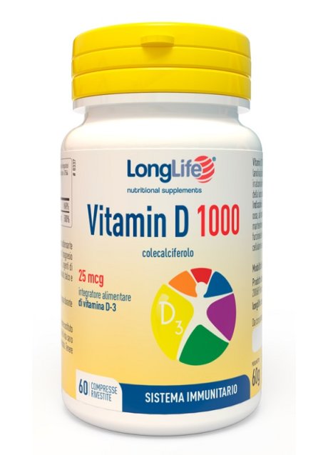 LONGLIFE VITAMIN D1000 60CPR