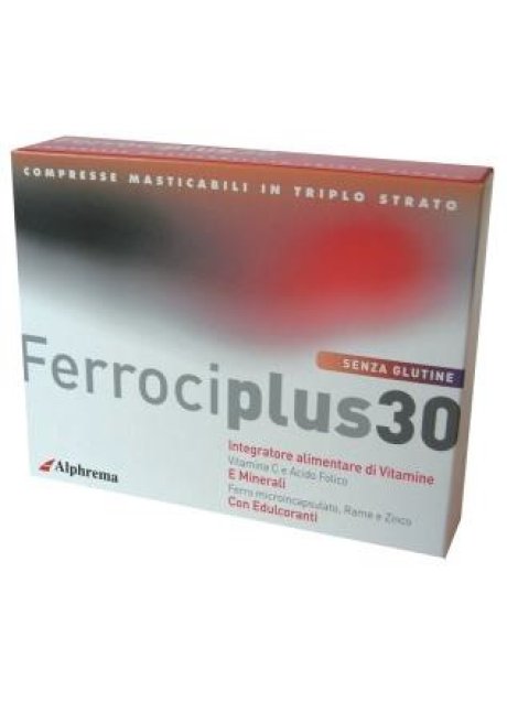 FERROCIPLUS 30 24 COMPRESSE MASTICABILI
