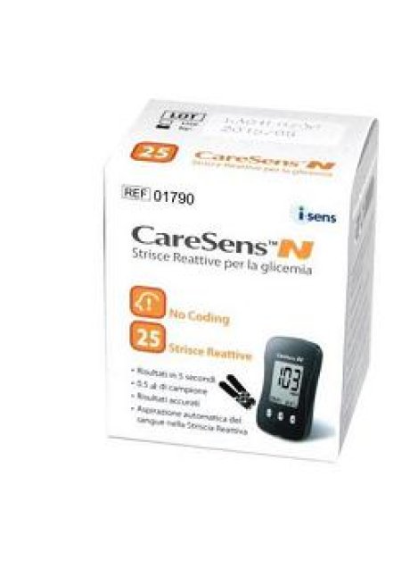 STRISCE MISURAZIONE GLICEMIA CARESENS N 50 PEZZI