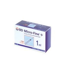 SIRINGA PER INSULINA BECTON DICKINSON 1 ML 100 UI AGO 29 GAUGE 30 PEZZI