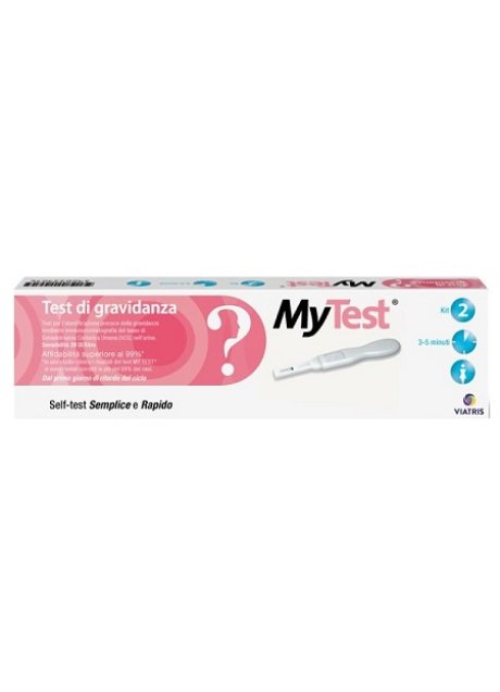 TEST DI GRAVIDANZA RAPIDO HCG MYTEST 2 PEZZI TEST DI GRAVIDANZA RAPIDO HCG MYTEST 2 PEZZI