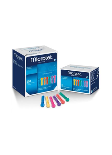 LANCETTE PUNGIDITO PER DISPOSITIVO MICROLET 25 PEZZI