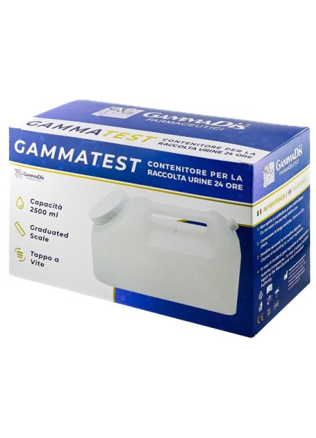 CONTENITORE STERILE PER LA RACCOLTA URINA GAMMASI 24H 2500 ML