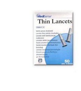 LANCETTE PUNGIDITO MEDISENSE THIN 28 GAUGE 50 PEZZI