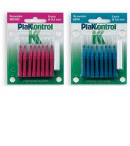 PLAKKONTROL SCOVOLINO MICRO 0,5 MM 8 PEZZI + MANICO