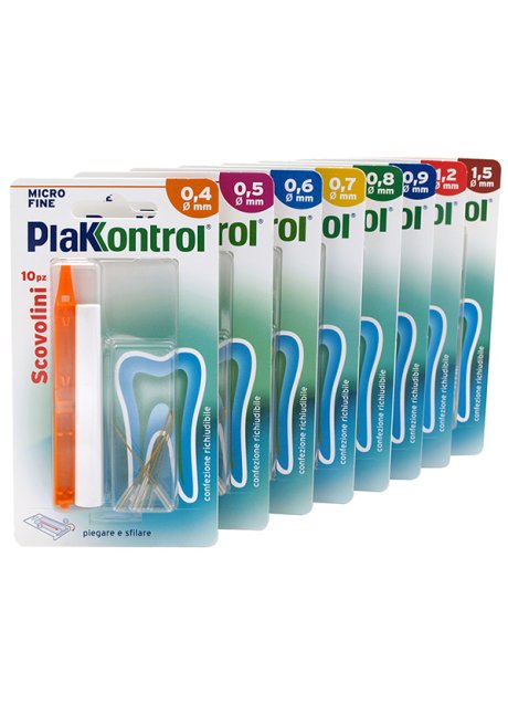 PLAKKONTROL MINIGRIP SCOVOLINO 0,4 MM 10 PEZZI