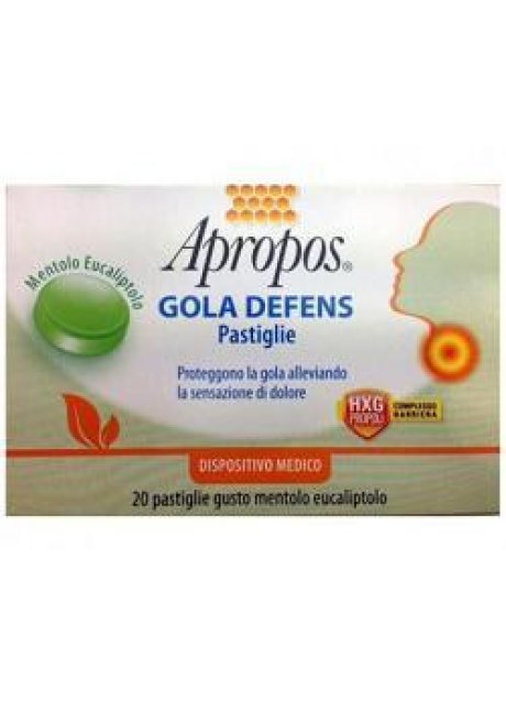 APROPOS GOLA DEFENS MENTOLO EUCALIPTOLO 20 PASTIGLIE