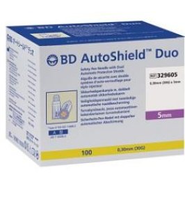 AGO PER PENNA DA INSULINA BD AUTOSHIELD DUO GAUGE 30 LUNGHEZZA 5 MM 100 PEZZI