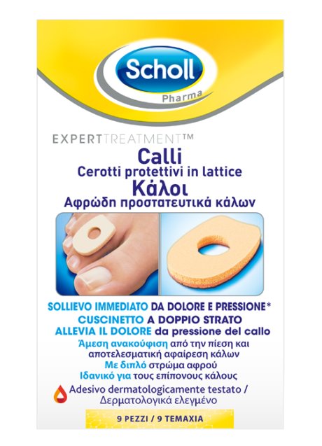 CEROTTO PROTETTIVO PER CALLI SCHOLL IN LATTICE 9 PEZZI