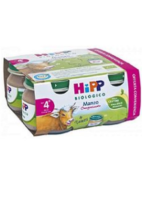 HIPP BIOLOGICO OMOGENEIZZATO MANZO 80 G 4 PEZZI HIPP BIOLOGICO OMOGENEIZZATO MANZO 80 G 4 PEZZI