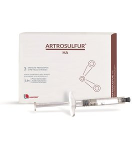 SIRINGA INTRA-ARTICOLARE ARTROSULFUR HA ACIDO IALURONICO 1,6% 2 ML 3 PEZZI