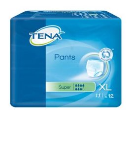 PANNOLONE PULL-UP TENA PANTS SUPER TAGLIA EXTRA LARGE 12 PEZZI