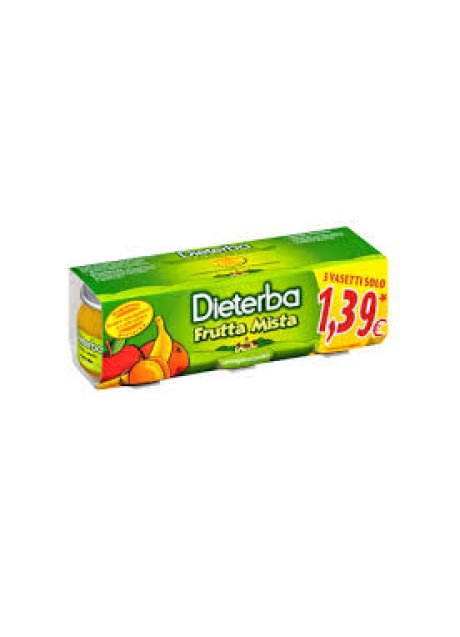 DIETERBA OMOGENEIZZATO FRUTTA MISTA 3 PEZZI 80 G DIETERBA OMOGENEIZZATO FRUTTA MISTA 3 PEZZI 80 G