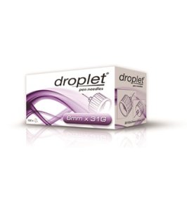 AGO PER PENNA DA INSULINA DROPLET GAUGE 31 6 MM 100 PEZZI