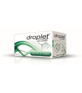 AGO PER PENNA DA INSULINA DROPLET 29 GAUGE 10 MM 100 PEZZI