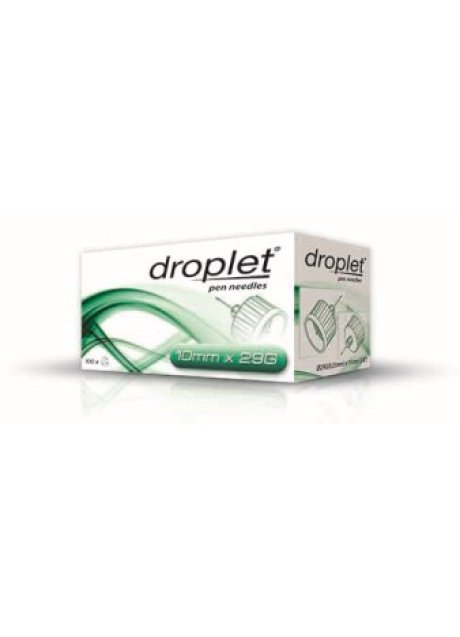AGO PER PENNA DA INSULINA DROPLET 29 GAUGE 10 MM 100 PEZZI