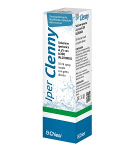 IPER CLENNY SPRAY NASALE GETTO DOSATO SOLUZIONE IPERTONICA 3% SODIO CLORURO 30 G/L CON ACIDO IALURONICO 50 ML