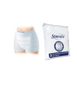 MUTANDINA A RETE PER INCONTINENZA SERENITY PANTY COMFORT L 3PEZZI