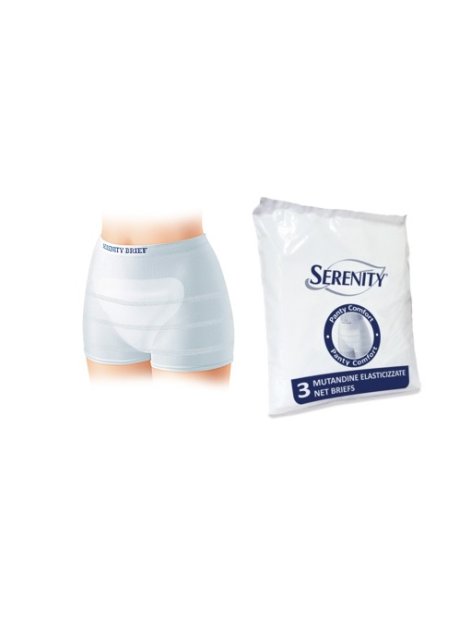 MUTANDINA A RETE PER INCONTINENZA SERENITY PANTY COMFORT L 3PEZZI