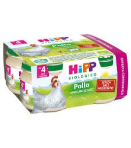 HIPP BIOLOGICO OMOGENEIZZATO POLLO 80 G 4 PEZZI
