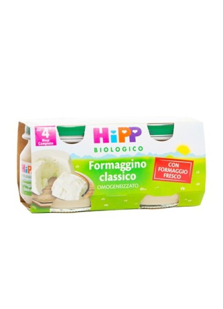 HIPP BIO OMOGENEIZZATO FORMAGGINO CLASSICO 2X80 G