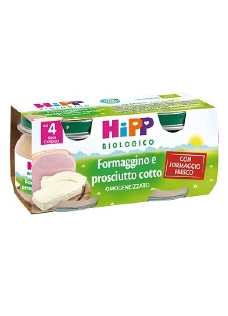 HIPP BIO OMOGENEIZZATO FORMAGGINO PROSCIUTTO 2X80 G HIPP BIO OMOGENEIZZATO FORMAGGINO PROSCIUTTO 2X80 G