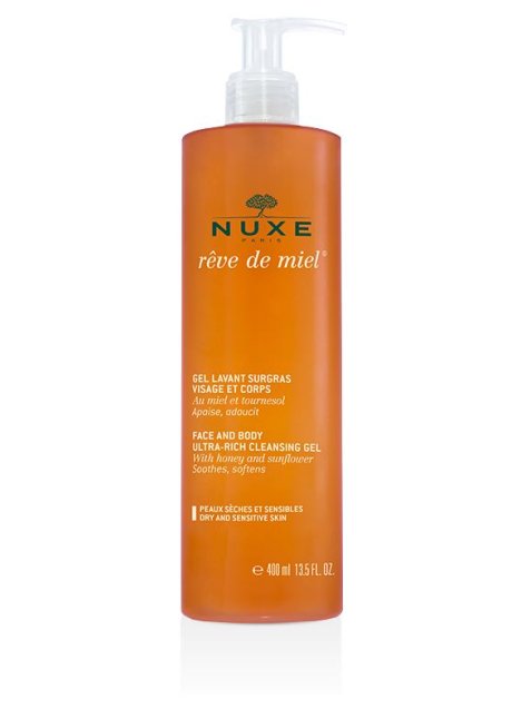 NUXE REVE DE MIEL GEL DETERGENTE VISO E CORPO 400 ML