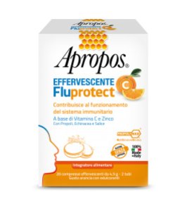 APROPOS FLUPROTECT EFFERVESCENTE C 20 COMPRESSE