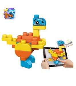 CHICCO GIOCO COSTRUZIONI DINOSAURI SET 30 PEZZI