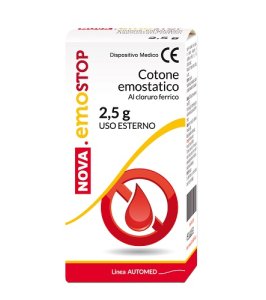 COTONE EMOSTATICO CON CLORURO FERRICO NOVA EMOSTOP 2,5 G