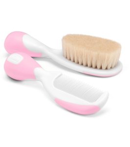 CHICCO SPAZZOLA + PETTINE ROSA
