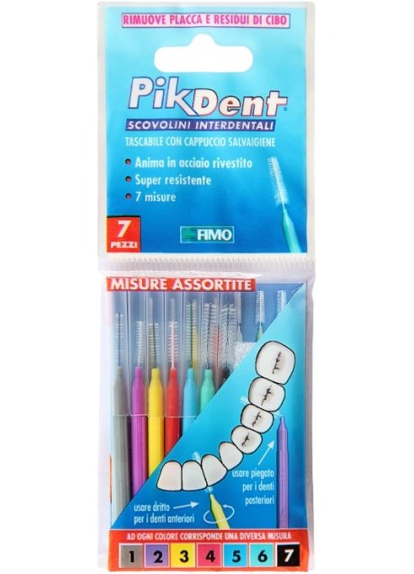 PIKDENT STUZZICOLINO 1 BUSTINA CON 7 MISURE ASSORTITE