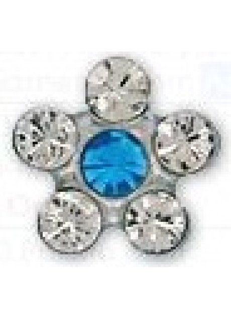 INVERNESS ORECCHINI FIORE CRYSAL/ZAFFIRI GAMBO TITANIO R119ST