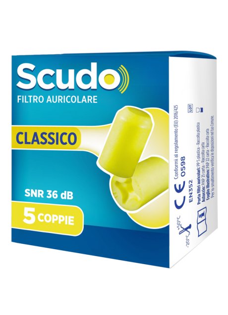 EARPLUG SCUDO CLASSIC 5 COPPIE