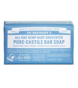 DR BRONNER'S UNSCENTED 140G