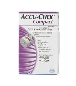 STRISCE MISURAZIONE GLICEMIA ACCU-CHEK COMPACT PLASMA 50+1 PEZZI