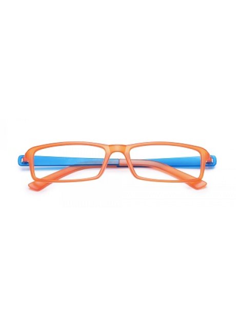 OCCHIALE DA LETTURA PREMONTATO TWINS SILVER LIGHT ARANCIA/BLU +1,00