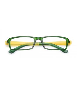 OCCHIALE DA LETTURA PREMONTATO TWINS SILVER LIGHT VE/GIALLO+1,00