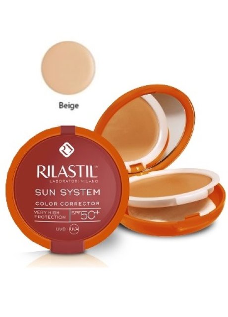 RILASTIL SUN SYSTEM PHOTO PROTECTION THERAPY SPF50+ COMPATTOBEIGE 10 ML
