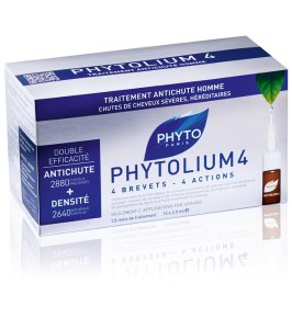 PHYTO PHYTOLIUM4 TRATTAMENTO ANTICADUTA CAPELLI UOMO 12 FIALE 3,5 ML