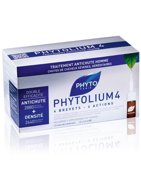 PHYTO PHYTOLIUM4 TRATTAMENTO ANTICADUTA CAPELLI UOMO 12 FIALE 3,5 ML