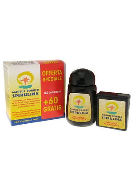 SPIRULINA MARCUS ROHRER 180 COMPRESSE + OF SPIRULINA MARCUS ROHRER 180 COMPRESSE + OF