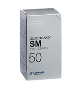TEST STRIPS PER MISURAZIONE GLICEMIA GLUCOCARD SM 50 PEZZI