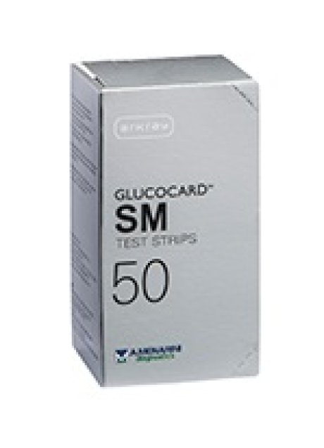 TEST STRIPS PER MISURAZIONE GLICEMIA GLUCOCARD SM 50 PEZZI