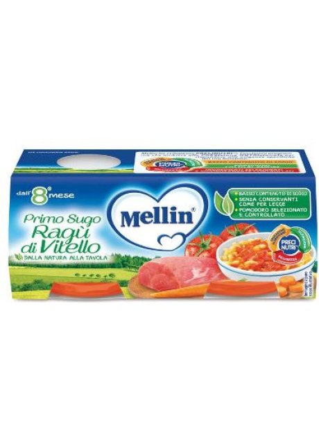 MELLIN PRIMOSUGO RAGU'VTL 2X80G MELLIN PRIMOSUGO RAGU'VTL 2X80G