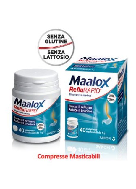MAALOX REFLURAPID 40 COMPRESSE MASTICABILI