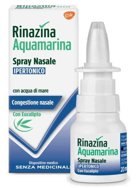 RINAZINA AQUAMARINA SPRAY NASALE IPERTONICO CON EUCALIPTO 20ML
