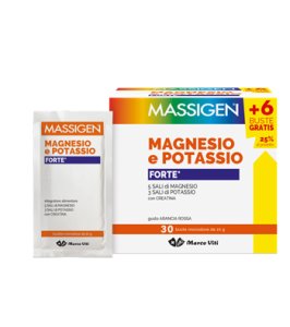 MASSIGEN MAGNESIO E POTASSIO FORTE 24 BUSTINE + 6 GRATIS